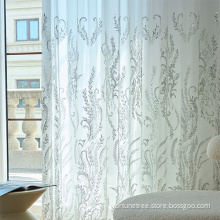 Textiles Sequin Embroidery Lace Mesh Sheer Curtain